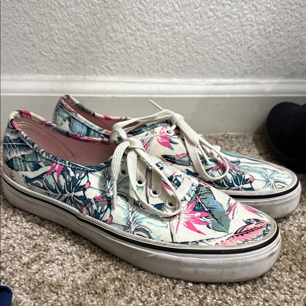 Vans Tropical Print Canvas Sneakers
